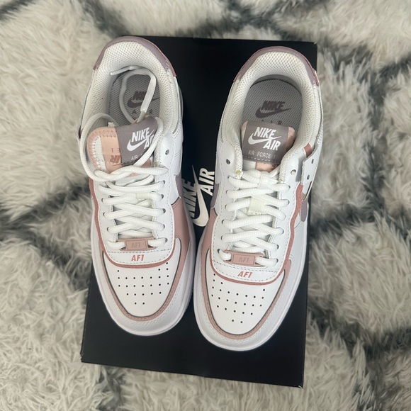 NIKE - NWT Women's Size 5.5 Air Force 1 Shadow Sneakers - Amethyst Ash - Picture 8 of 10